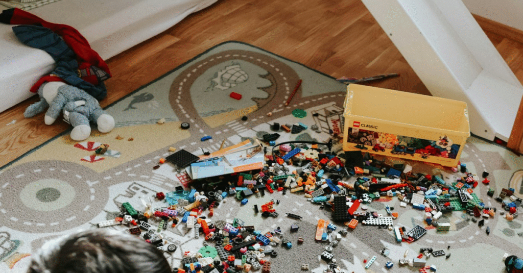 Messy living room